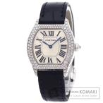 CARTIER カルティエ W504931 トーチュSM ダイヤモンド 腕時計  K18ホワイトゴールド 革 ダイヤモンド レディース  中古