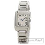 CARTIER カルティエ W5310022 タンクアングレーズ SM 腕時計  ステンレススチール SS レディース  中古