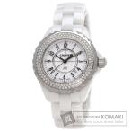 CHANEL シャネル H0967 J12 33mm  ベゼルダイヤモンド 腕時計  セラミック セラミック ダイヤモンド レディース  中古