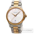 GUCCI グッチ 126.4 ラウンドフェイス 腕時計  ステンレススチール SSxPGP メンズ  中古