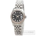 ROLEX ロレックス 179174 デイトジャスト 10P ダイヤモンド 腕時計  ステンレススチール SS K18WG レディース  中古