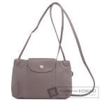 ショッピングロンシャン Longchamp ロンシャン ロゴ ショルダーバッグ レザー レディース 中古
