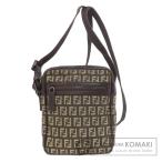 FENDI フェンディ ズッカ柄 ショルダーバッグ キャンバス レディース 中古
