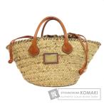 Dolce&Gabbana ドルチェアンドガッバーナ かごバッグ レオパード トートバッグ ラフィア レディース 中古