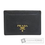ショッピングプラダ PRADA プラダ ロゴ カードケース サフィアーノ レディース 中古