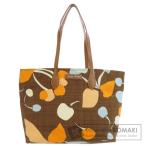 MIUMIU ミュウミュウ ロゴ トートバッグ キャンバス レディース 中古