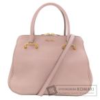 MIUMIU ミュウミュウ 2WAY ハンドバッグ レザー レディース 中古