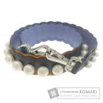 FENDI フェンディ ストラップ ユー フェイクパール ショルダーストラップ カーフ レディース 中古