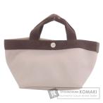 Herve Chapelier エルベ・シャプリエ 舟形トート ハンドバッグ コットン レディース 中古