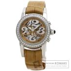 GIRARD-PERREGAUX ジラール・ペルゴ スモール クロノグラフ スケルトン 腕時計  ステンレススチール 革 レディース  中古