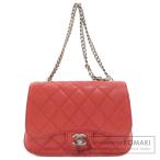 CHANEL シャネル チェーンショルダー マトラッセ シルバー金具 ショルダーバッグ ラムスキン レディース 中古