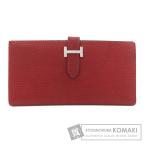 HERMES エルメス ベアンクラシック シルバー金具 長財布（小銭入れあり） リザード レディース 中古