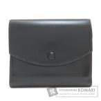 HERMES エルメス 三つ折り コンパクトウォレット ゴールド金具 二つ折り財布（小銭入れあり） ボックスカーフ レディース 中古