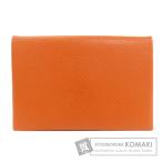 HERMES エルメス カルヴィ  シルバー金具 カードケース エプソン レディース 中古