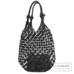 MIUMIU ミュウミュウ 編み込みバッグ トートバッグ カーフ レディース 中古