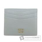 MIUMIU ミュウミュウ ロゴ カードケース レザー レディース 中古