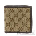 GUCCI グッチ 150413 アウトレット GG 二つ折り財布（小銭入れあり） キャンバス レディース 中古