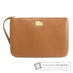 MICHAEL MICHAEL KORS マイケルマイケルコース ロゴプレート クラッチバッグレザー レディース 中古