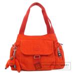 Kipling キプリング ロゴタイプ ハンドバッグ ナイロン素材 レディース 中古