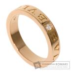 BVLGARI ブルガリ ダブルロゴ ダイヤモンド リング・指輪 K18ピンクゴールド レディース 中古