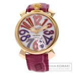 Gaga Milano ガガ・ミラノ マヌアーレ 40mm 腕時計  GP 革 ボーイズ  中古