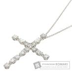 HARRY WINSTON ハリーウィンストン シンボルズ バイ ハリーウィンストン マドンナ クロス ペンダント ミディアム ネックレス プラチナPT950 レディース 中古