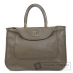 GHERARDINI ゲラルディーニ ロゴ ハンドバッグ レザー レディース 中古