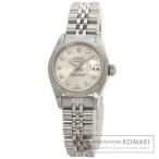ROLEX ロレックス 69174G デイトジャスト 10P ダイヤモンド 腕時計 ステンレススチール SS K18WG レディース 中古