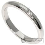 ショッピングティファニー TIFFANY&Co. ティファニー スタッキング バンド 1P ダイヤモンド リング・指輪 プラチナPT950 レディース 中古