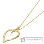 TIFFANY&amp;Co. ティファニー リーフ ハート ネックレス K18イエローゴールド レディース 中古