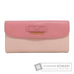 MIUMIU ミュウミュウ ロゴ リボン 長財布(小銭入れあり) レザー レディース 中古