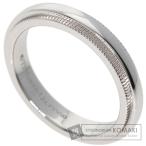 TIFFANY&Co. ティファニー ミルグレイン リング・指輪 プラチナPT950 レディース 中古
