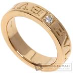 BVLGARI ブルガリ ダブルロゴ 1P ダイヤモンド リング・指輪 K18ピンクゴールド レディース 中古