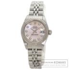 ROLEX ロレックス デイトジャスト 10P ダイヤモンド 腕時計 ステンレススチール SS K18WG レディース 中古