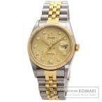 ROLEX ロレックス 16233G デイトジャスト 10P ダイヤモンド 腕時計  ステンレススチール SSxK18YG メンズ  中古