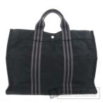 HERMES エルメス サックフールトゥMM ハンドバッグ キャンバス レディース 中古
