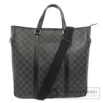 LOUIS VUITTON ルイヴィトン N51192 タダオ トートバッグ ダミエキャンバス メンズ 中古