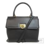 Salvatore Ferragamo サルヴァトーレフェラガモ ガンチーニ金具 2WAY ハンドバッグ レザー レディース 中古