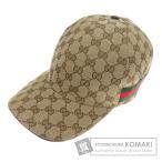 GUCCI グッチ 200035 GGキャンバス ベースボールキャップ 帽子 キャンバス レディース 中古