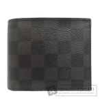 LOUIS VUITTON ルイヴィトン N63336 ポルトフォイユ・マルコ NM 二つ折り財布(小銭入れあり) ダミエキャンバス メンズ 中古