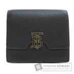 BURBERRY バーバリー TBロゴ 二つ折り財布(小銭入れあり) レザー レディース 中古