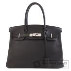 HERMES エルメス バーキン30 シルバー金具 ハンドバッグ トリヨン レディース 中古
