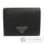 PRADA プラダ ロゴ金具 長財布(小銭入れあり) カーフ レディース 中古