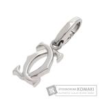 CARTIER カルティエ 2C チャーム ペンダントトップ K18ホワイトゴールド レディース 中古