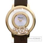 Chopard ショパール 209417 ハッピーダイヤモンド 209417 腕時計  K18ピンクゴールド 革 レディース  中古