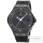 HUBLOT ウブロ 346.CX.1800.RX ビッグバン ブラックキャビア 腕時計  セラミック ラバー メンズ  中古