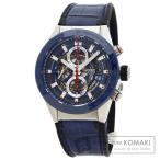 TAG HEUER タグホイヤー CAR201T.FC6406 カレラ  キャリバー ホイヤー01 43mm 腕時計  ステンレススチール ラバーx革 メンズ  中古