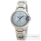CARTIER カルティエ WSBB0062 バロンブルー 33mm 腕時計  ステンレススチール SS レディース  中古