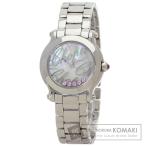 Chopard ショパール 27/8509 ハッピースポーツ 5P ピンクサファイア 腕時計  ステンレススチール SS レディース  中古