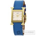 HERMES エルメス HH1.201 Hウォッチ 腕時計  GP 革 レディース  中古